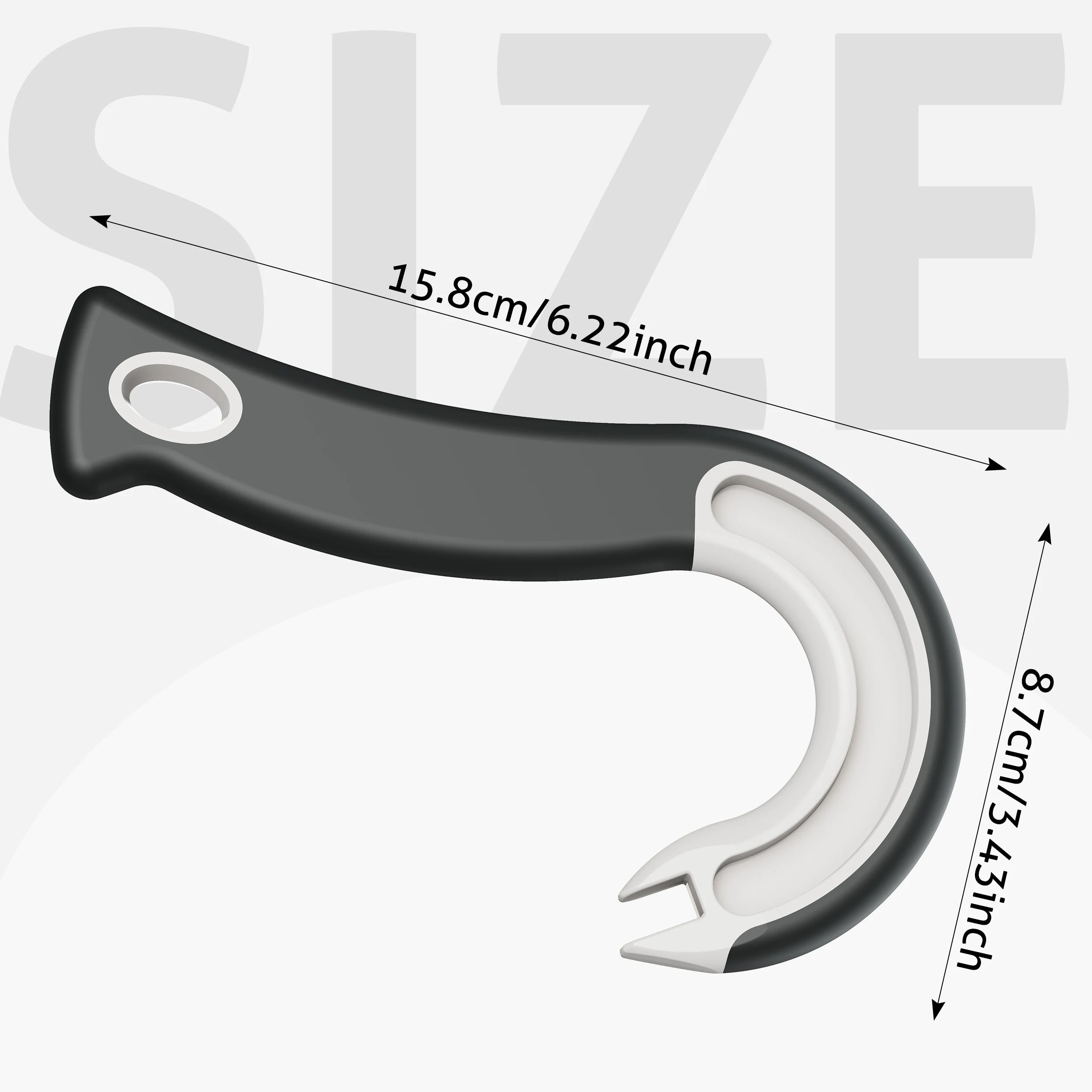 New Design Easy-Grip Hook Can Opener - Durable Plastic, Perfect for Home & Restaurant Use, Ideal Christmas Party Accessory