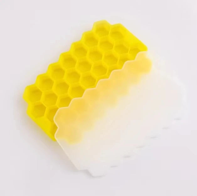 37 Cavity Ice Cube Mold Reusable Silicone Ice Cube Mold BPA Free Ice Cream Maker with Lids DIY Popsicle Mold Ice Cube Trays
