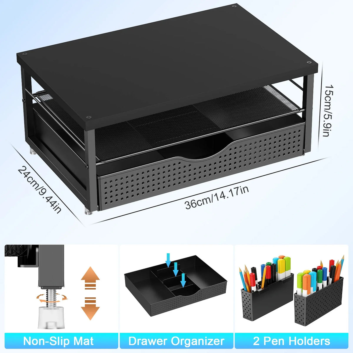 Office Object™ 2-Tier Computer Monitor Stand Riser