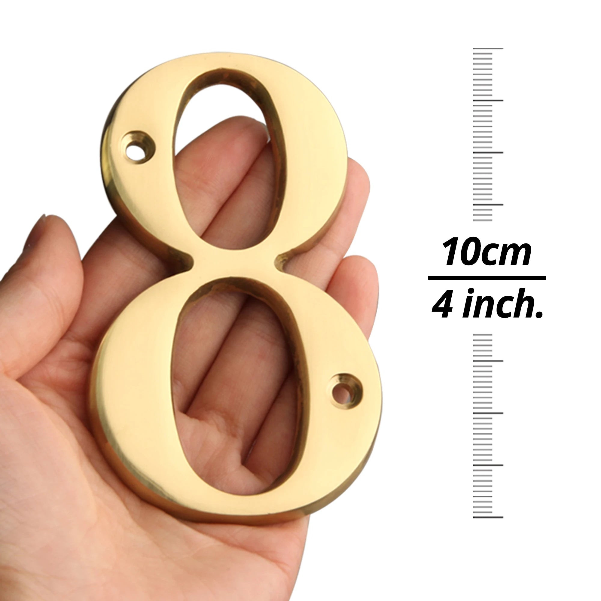 Goodinary® Polished Brass House Numbers