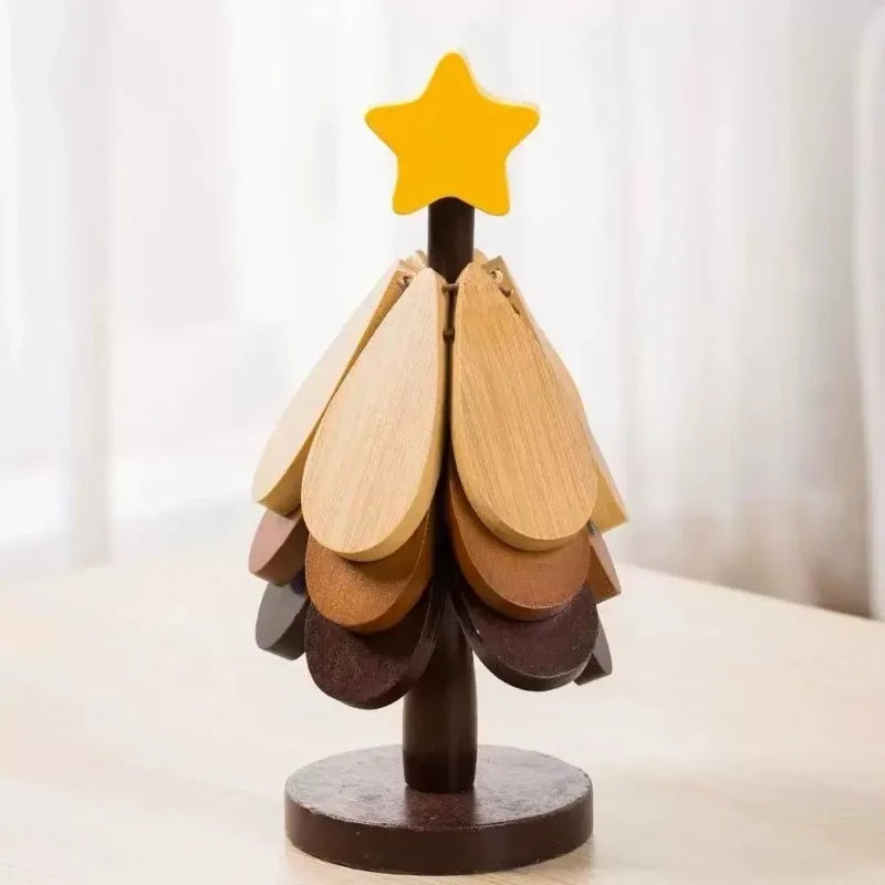 Tree shaped insulation mat, dining table anti scalding mat, pot mat, holiday gift, creative personalized home decoration