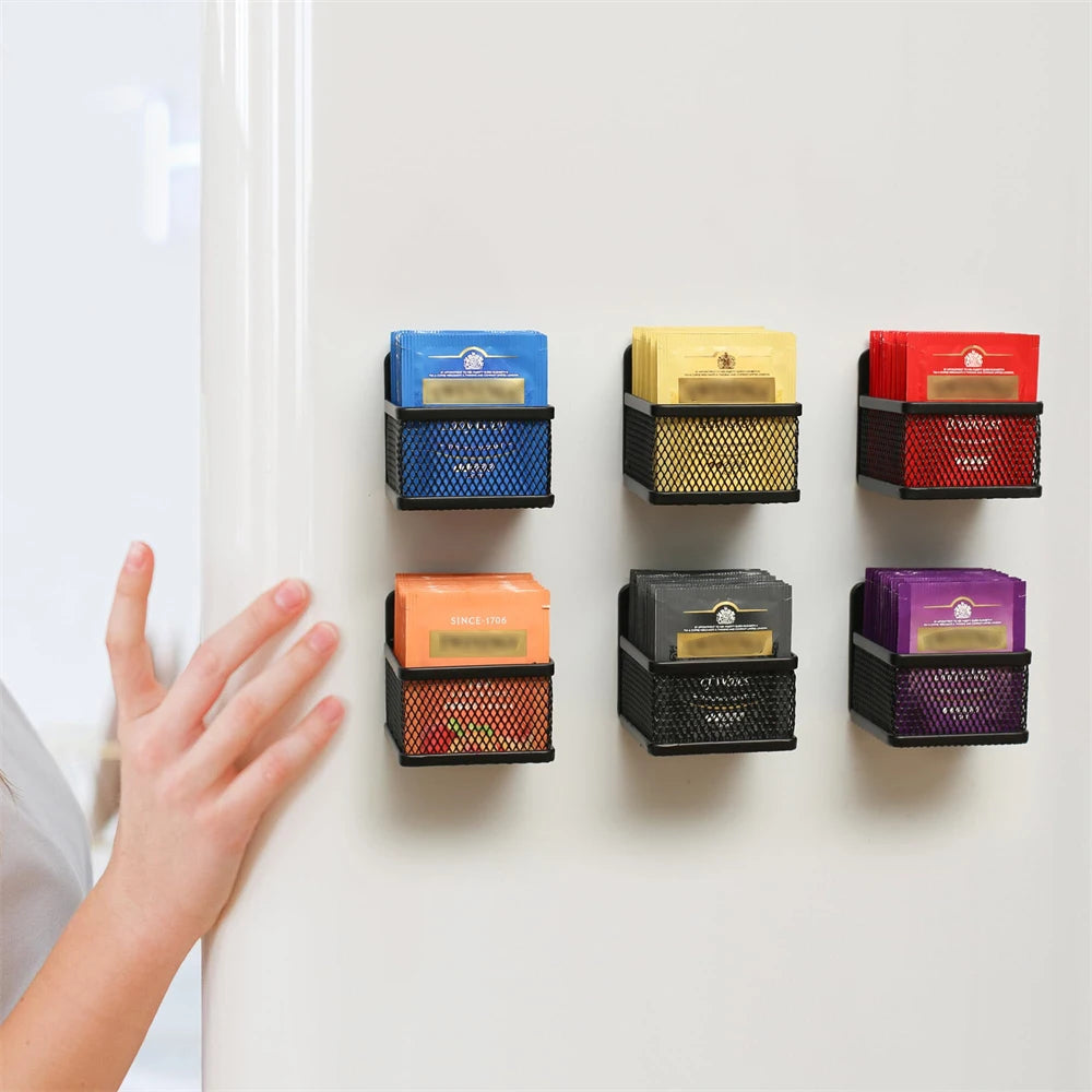1 Piece Coffee and Tea Bag Storage Box Space-saving Tea Bag Rack Office Desktop Storage Box Coffee and Tea Sugar Storage Rack