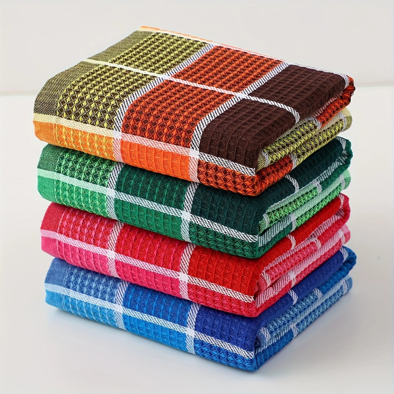 3/4/8 Pieces, Green/Pink/Blue/Yellow, Durable Cleaning Cloths, Highly Absorbent, Perfect for the Kitchen, Kitchen Cloths, Cleaning Cloths, Scouring Pads, Dish Towels, Scouring Pads, Kitchen Essentials