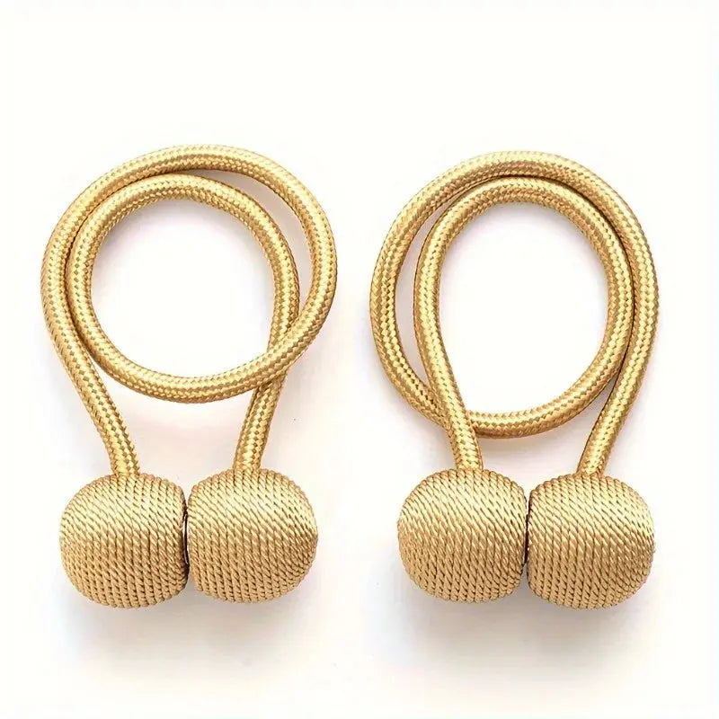 2pcs/pair Magnetic Curtain Tiebacks, Earphone Design Curtain Holdbacks, Bathroom Shower Curtain Accessories