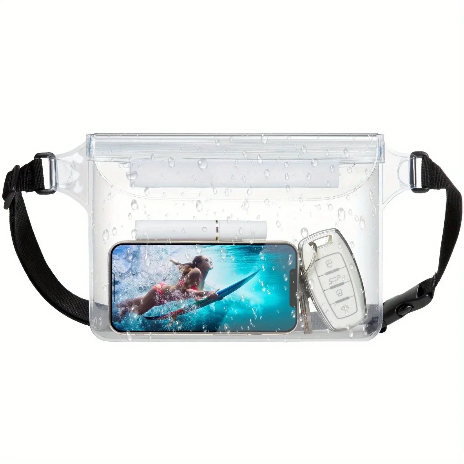 Waterproof Phone Bag, Three-Layer Sealed Touch Screen Waterproof Phone Waist Bag, Suitable For Swimming, Drifting, And Diving