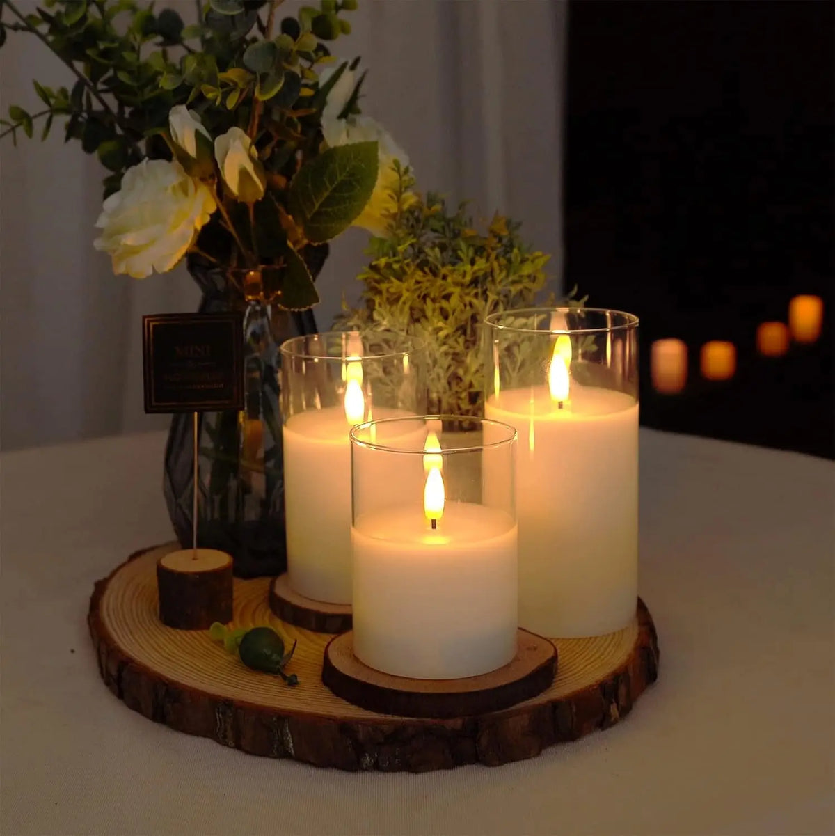 Flameless Electronic Candles With Remote Timer Flickering LED Pillar Candles Fake Candles for Home Wedding Festival Restaurant