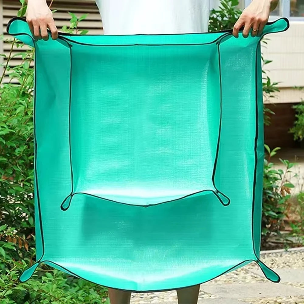 1pc Flower Pots Planting Mat Waterproof Transplanting Mats Foldable PE Plant Repotting Mat Gardening Planting Mat 32-100cm