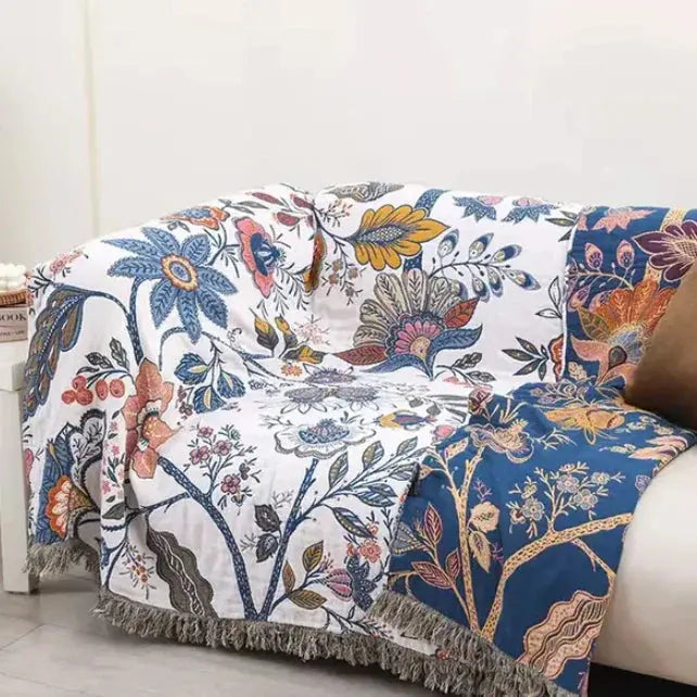 Goodinary® Cotton Gauze Fringed Towel Blanket Goodinary