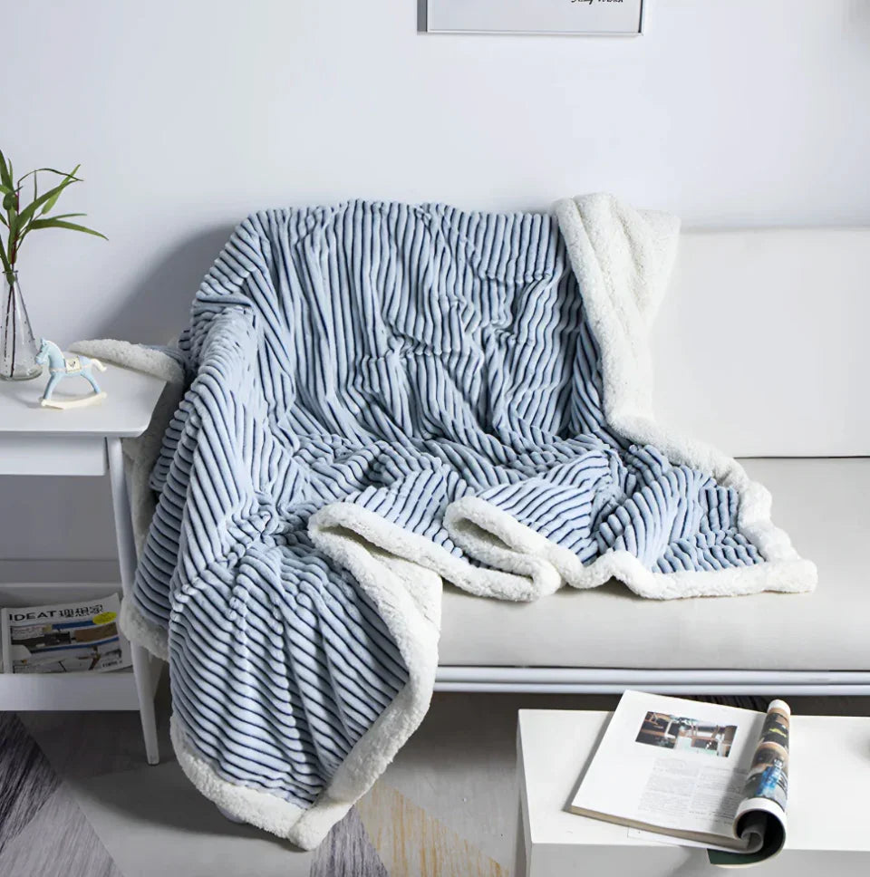Goodinary® Ribbed Soft Flannel Blanket