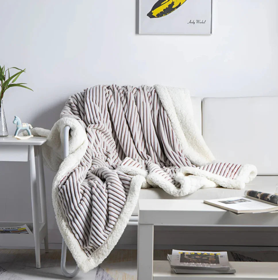 Goodinary® Ribbed Soft Flannel Blanket