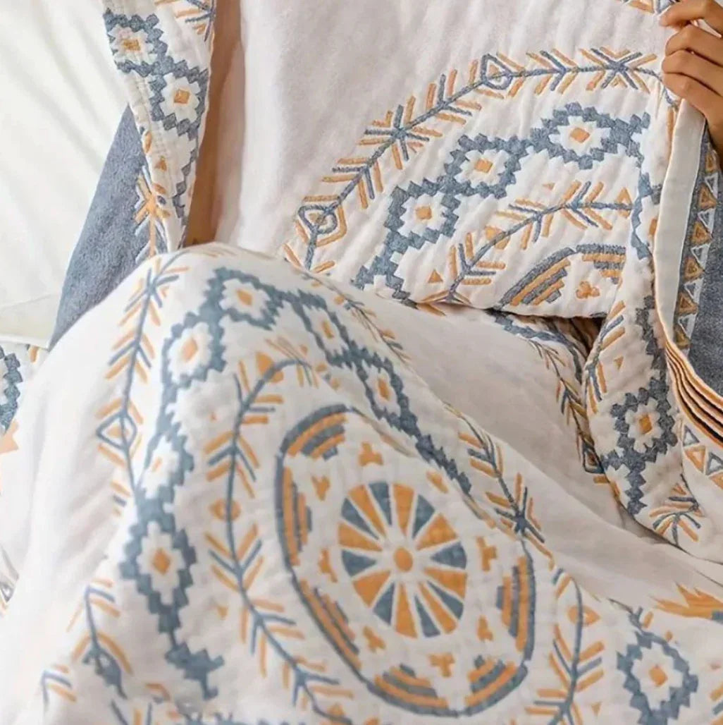 Goodinary® Nordic Boho Cotton Gauze Soft Bedspread