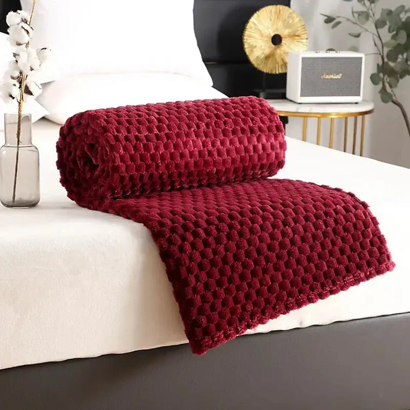 Super Ultra Soft Flannel Fleece Blanket Large Fluffy Warm Throw Over Bed Sofa Settee for Sofa/Couch/Bed Throw /Single Size Gray