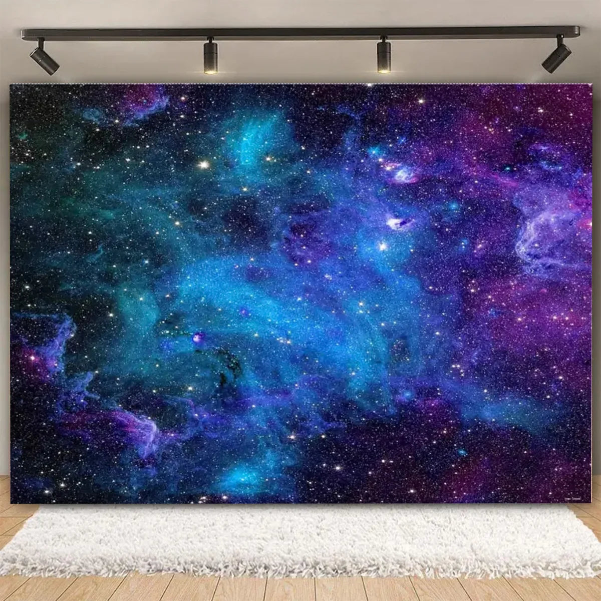 Stars Starry Dark Sky Night Universe Space Earth Planet Backdrop Customized Moon Milky Way Star Baby Birthday Background Photo