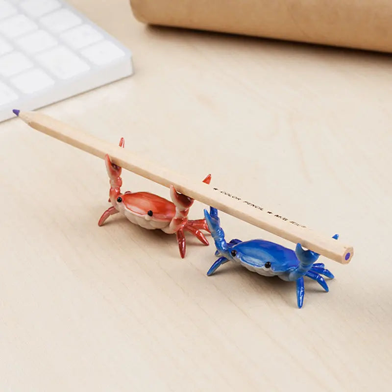 Office Object™ Cute Weightlifting Crab Pen Holder (2 Pcs)
