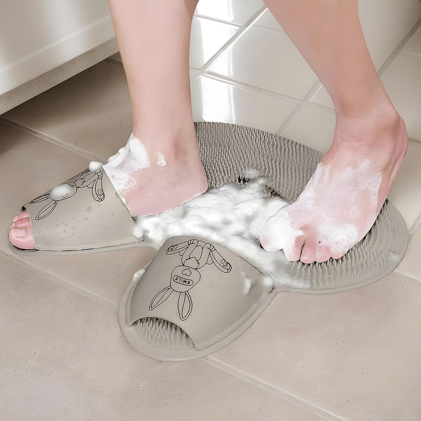 Goodinary® Anti Slip Scrub Rabbit Shower Mat