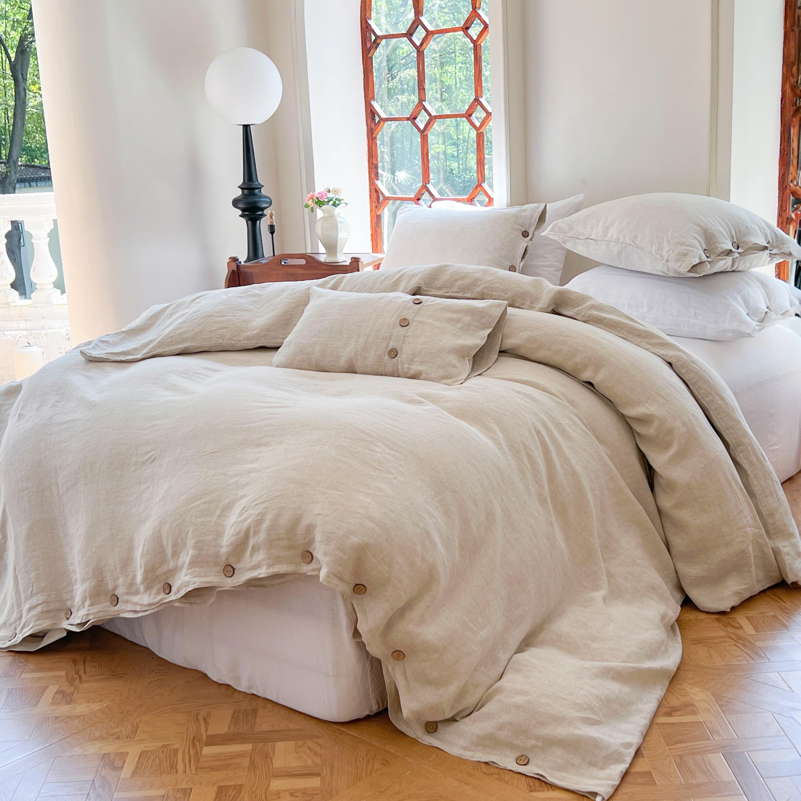 Goodinary® Cotton Solid Duvet Cover Set