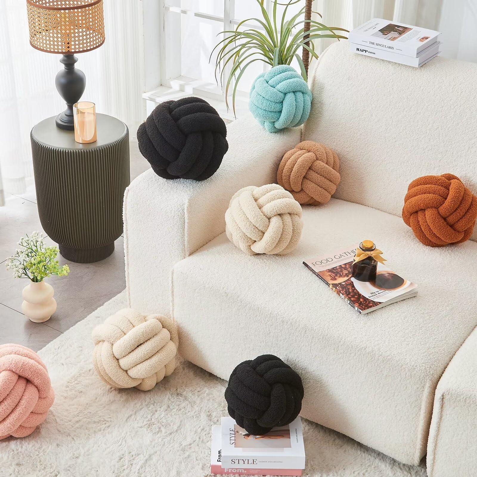 Slumblr® Nordic Woven Knot Ball Pillow