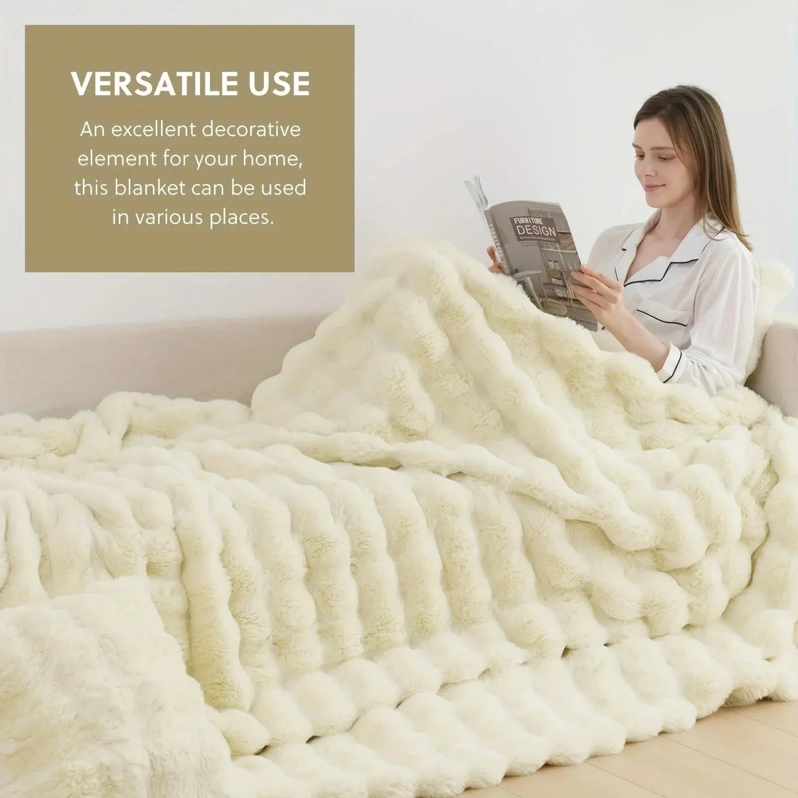 Goodinary® Tie Dye Faux Fur Blanket Goodinary