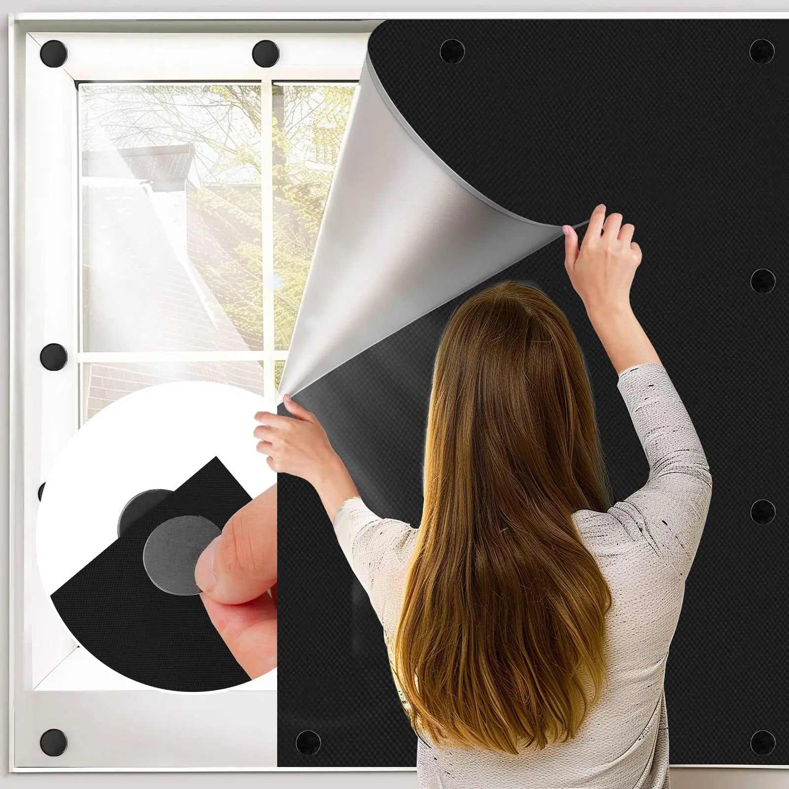 Goodinary® Magnetic Blackout Window Shades Goodinary