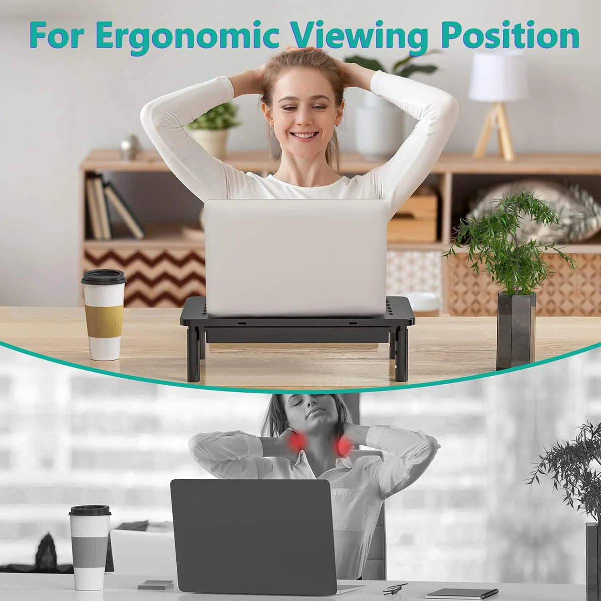 Office Object™ Adjustable Screen Riser