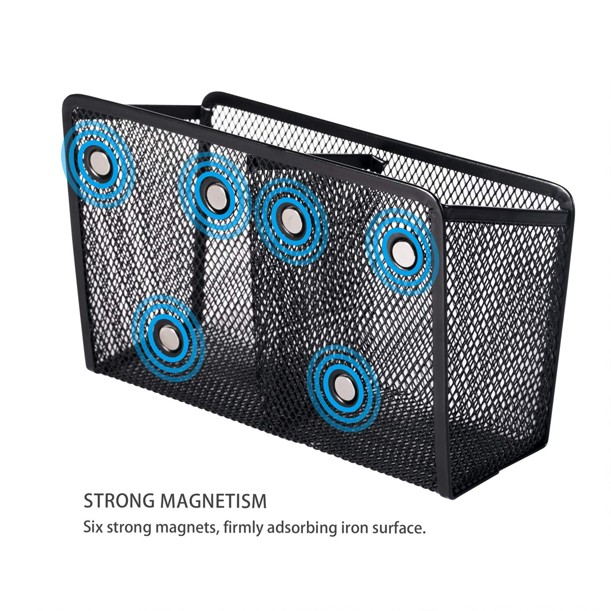 Office Object™ Magnetic Pencil Holder Metal Mesh Basket