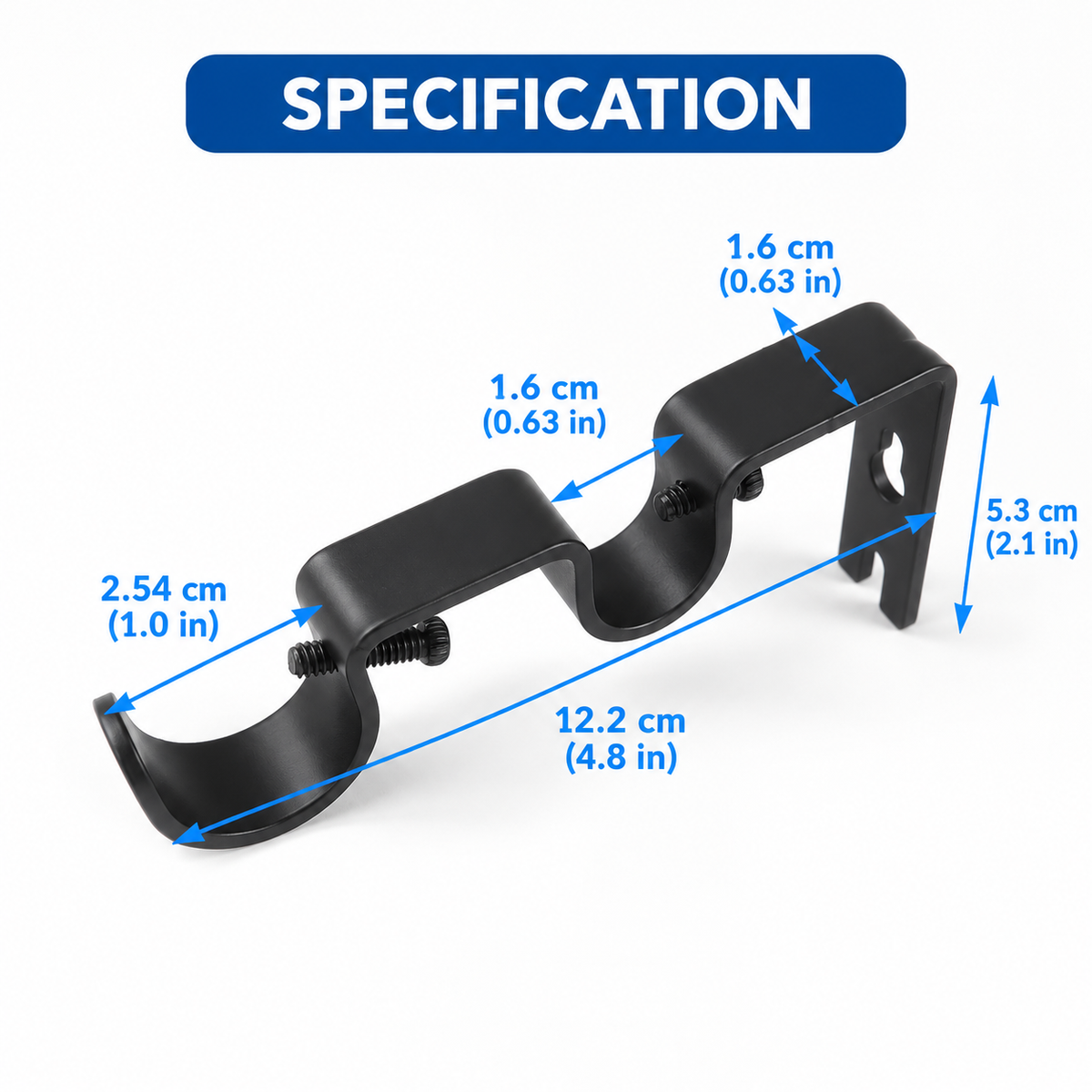 Goodinary® Double Rod Bracket (2 Pcs)