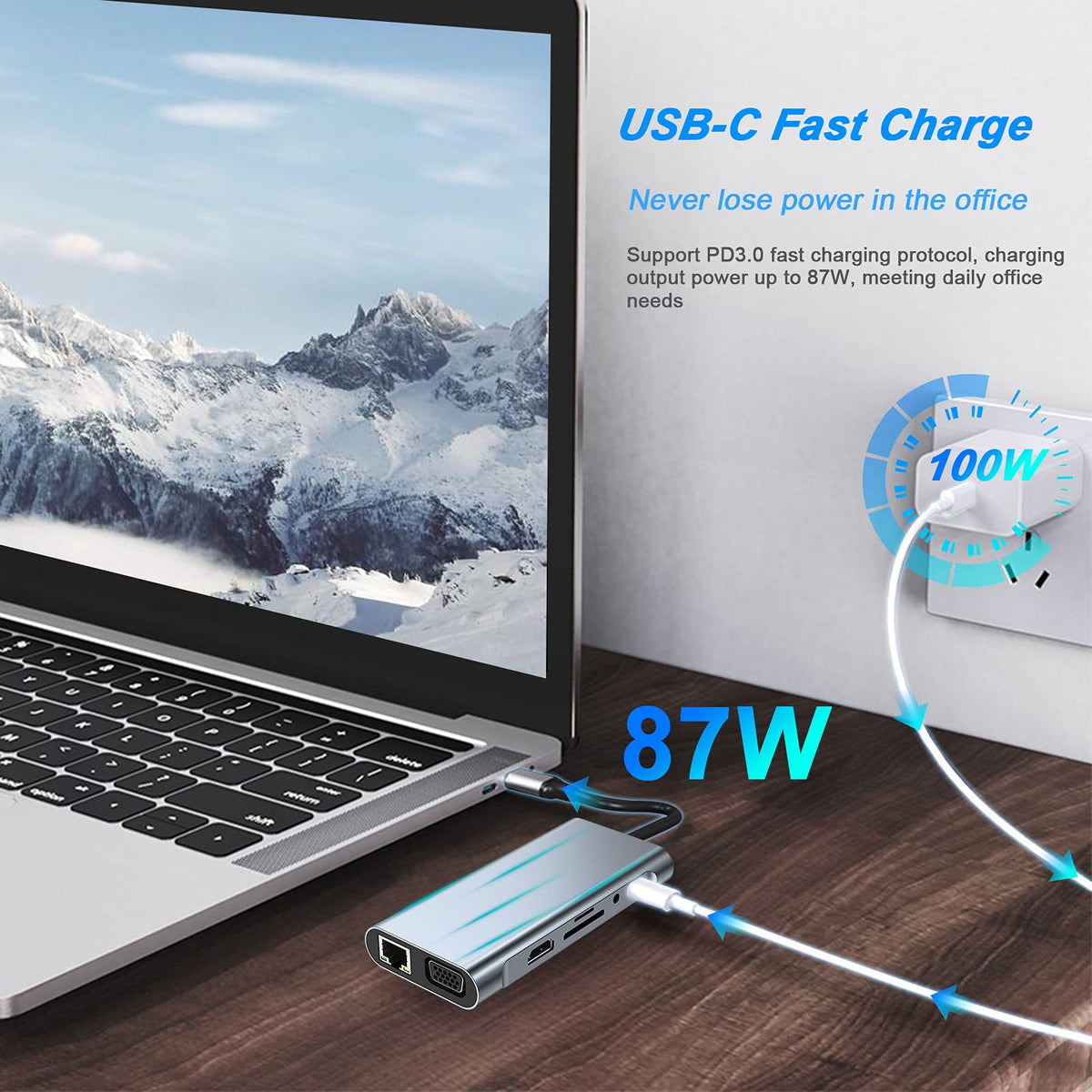 Office Object™ USB-C Docking Station Hub Adapter