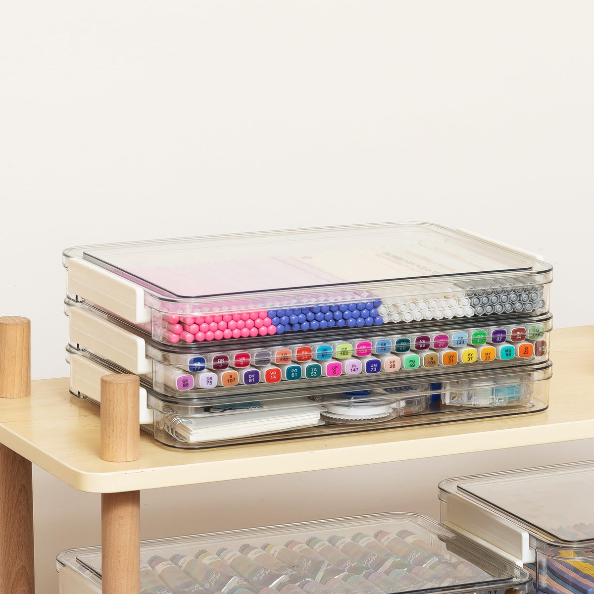 Office Object™ Acrylic Transparent Desktop Paper Organizer