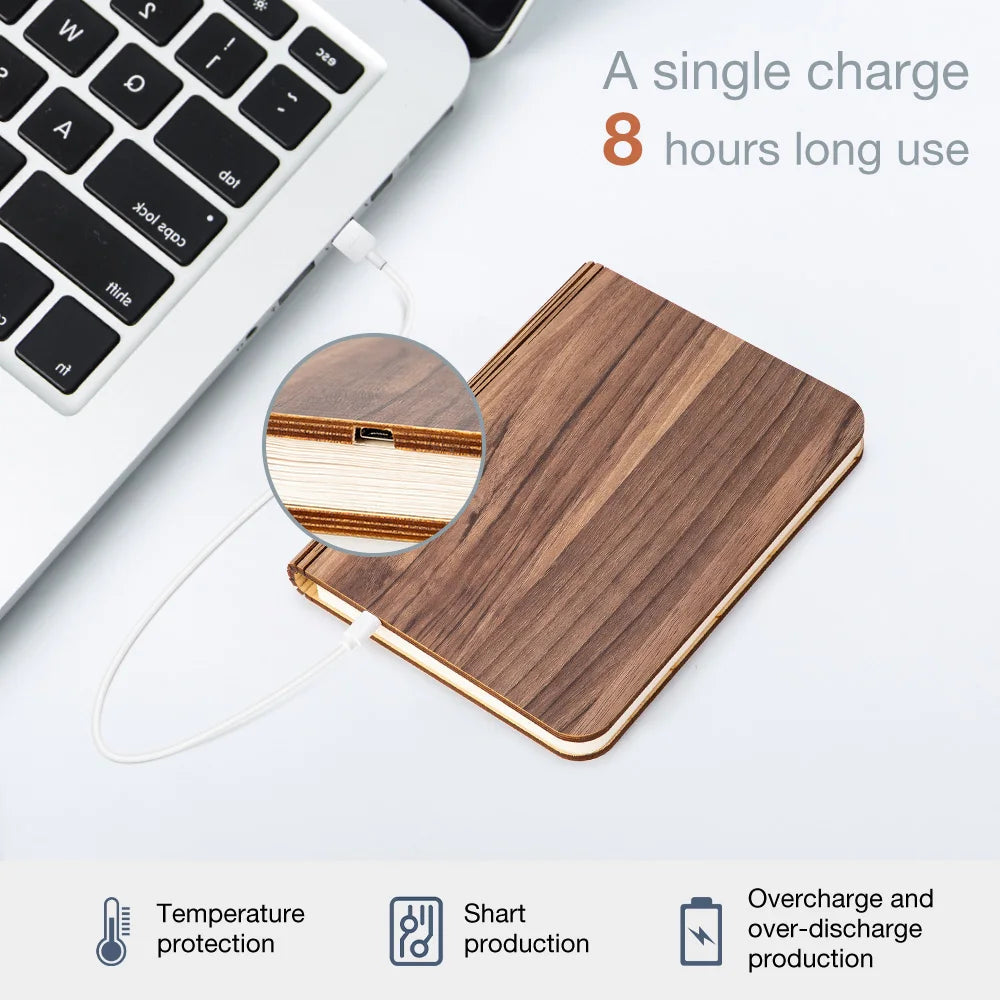 Office Object™ Wooden Book Lamp