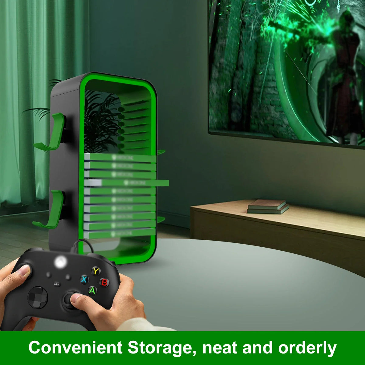 Office Object™ Universal Game Storage Tower with Controller Holder