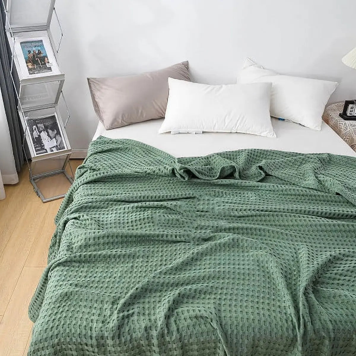 Goodinary® Breathable Cotton Waffle Weave Blanket Goodinary