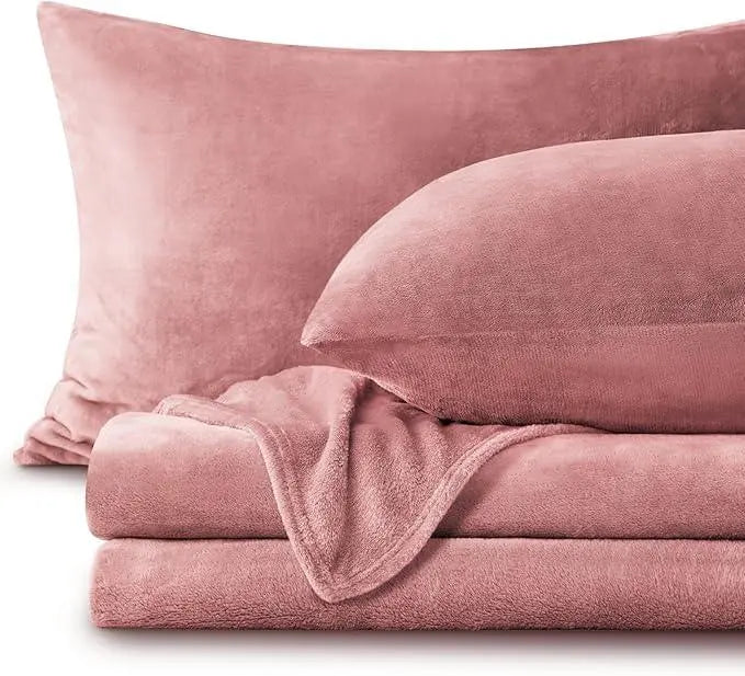 Goodinary® Plush Warm Flannel Fleece Bedding Set Goodinary