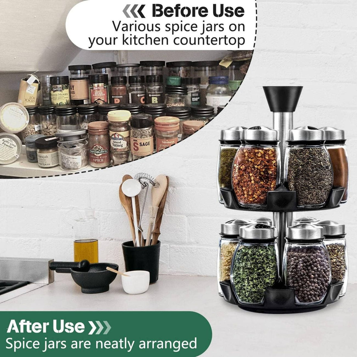 Goodinary® 12-Jar Rotating Spice Rack
