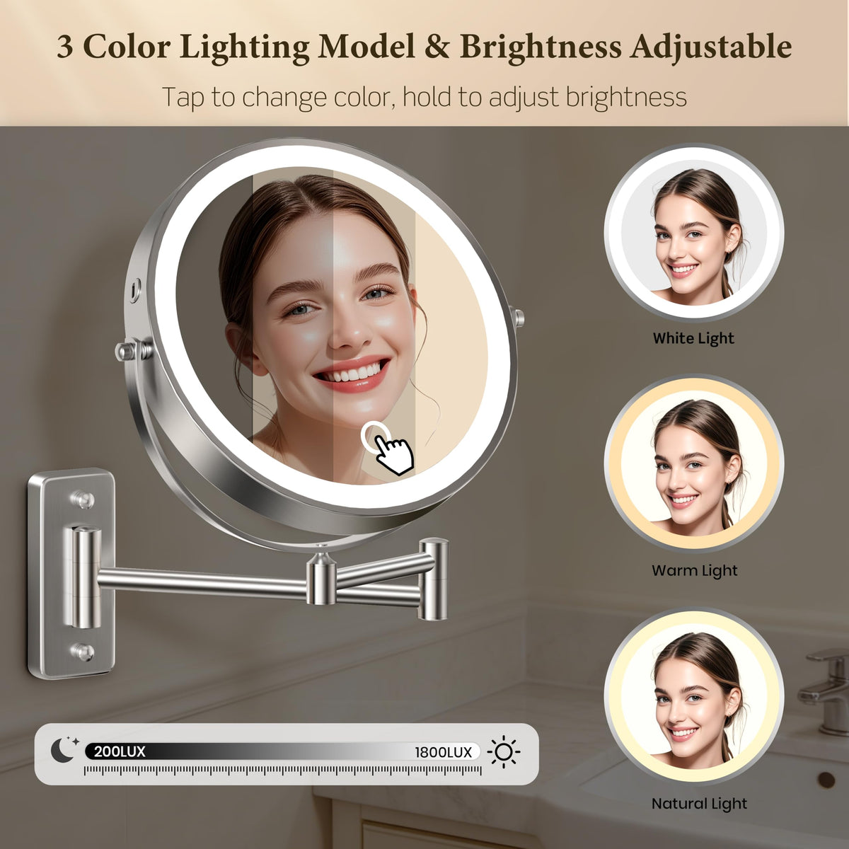 Goodinary® Rechargeable LED Mirror