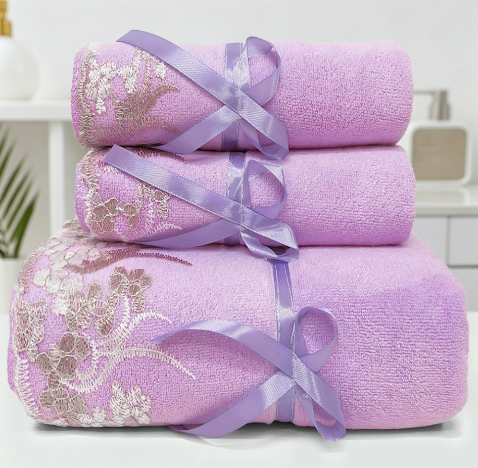 Goodinary® Lace Microfiber Towel Set