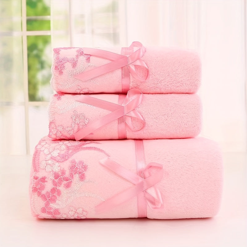 Goodinary® Lace Microfiber Towel Set