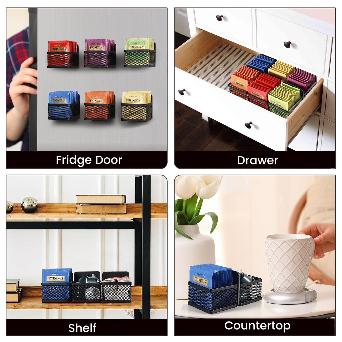 Goodinary® Magnetic Tea Bag Organizer