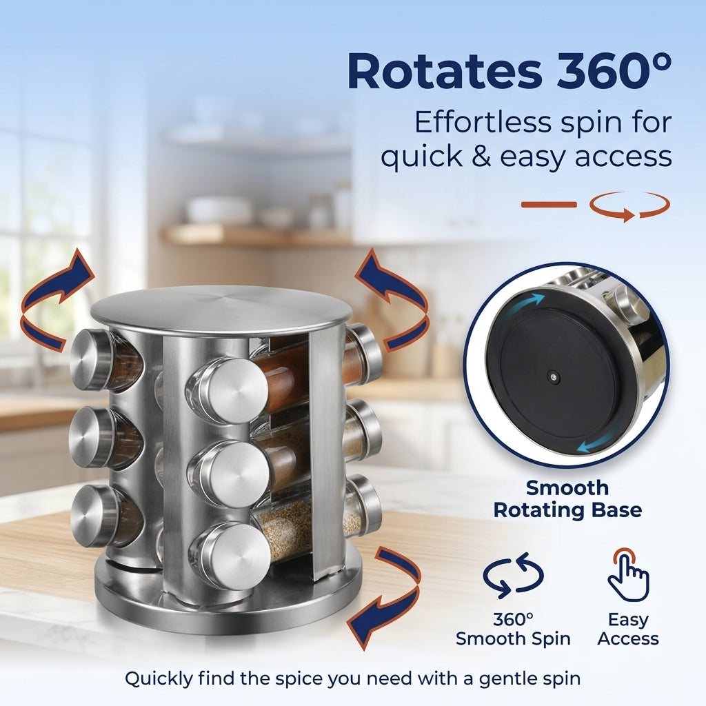 Goodinary® Rotating Spice Rack Organizer