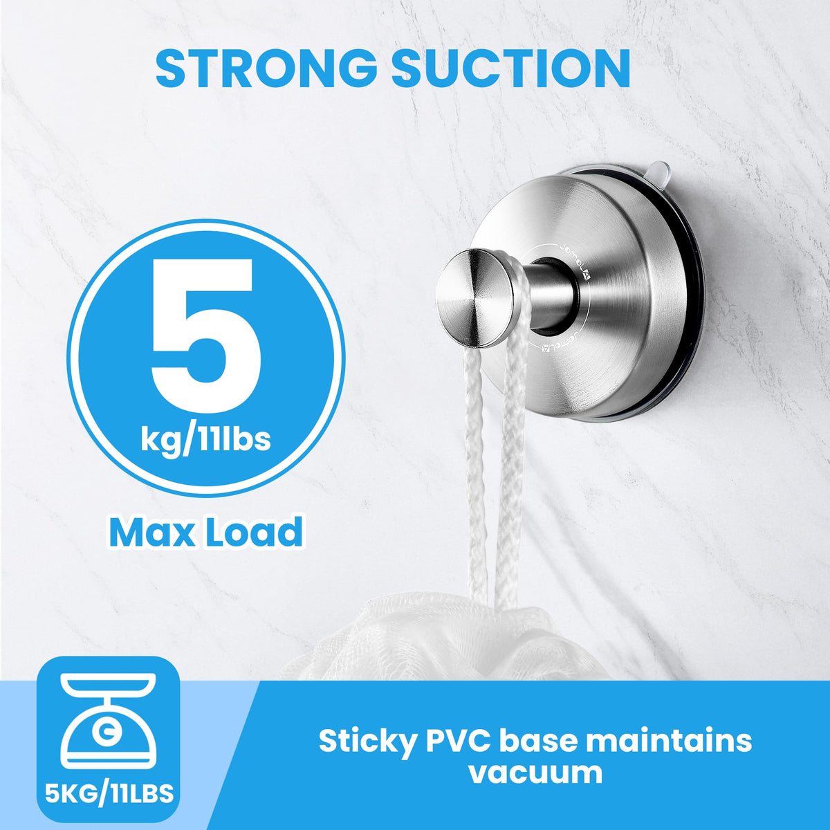 Goodinary® Suction Cup Hooks (2 Pcs)