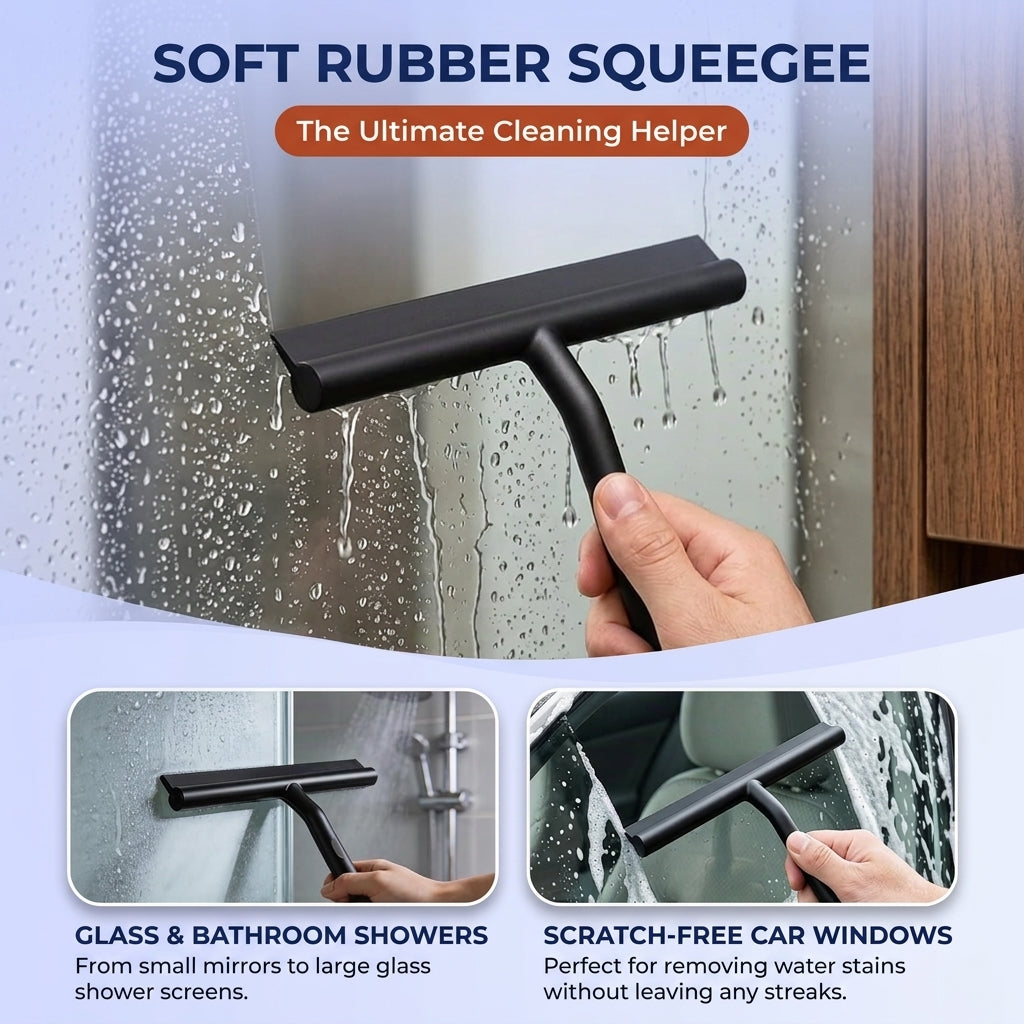 Goodinary® Modern Shower Squeegee with Silicone Blade