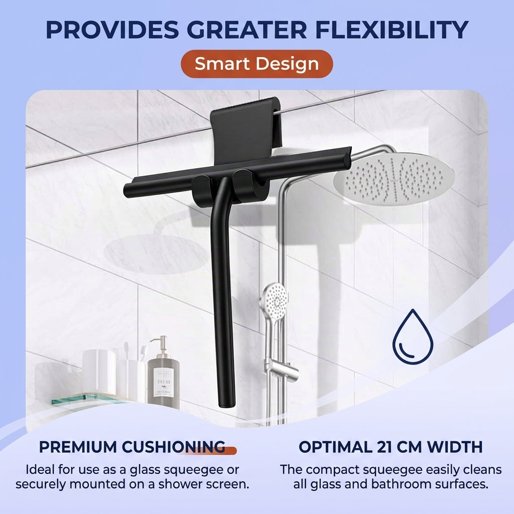 Goodinary® Modern Shower Squeegee with Silicone Blade