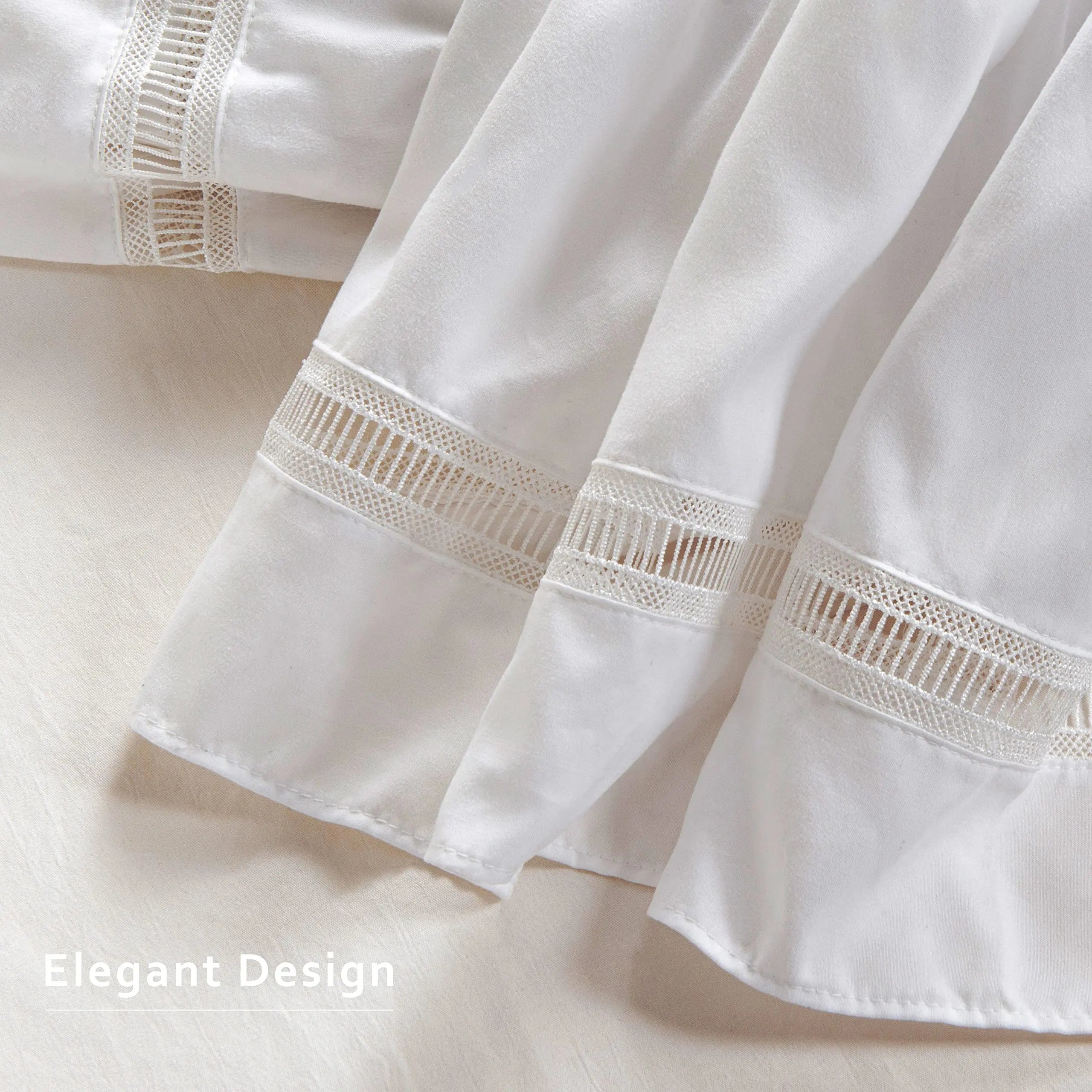 Goodinary® Crochet Lace Bed Skirt - Goodinary