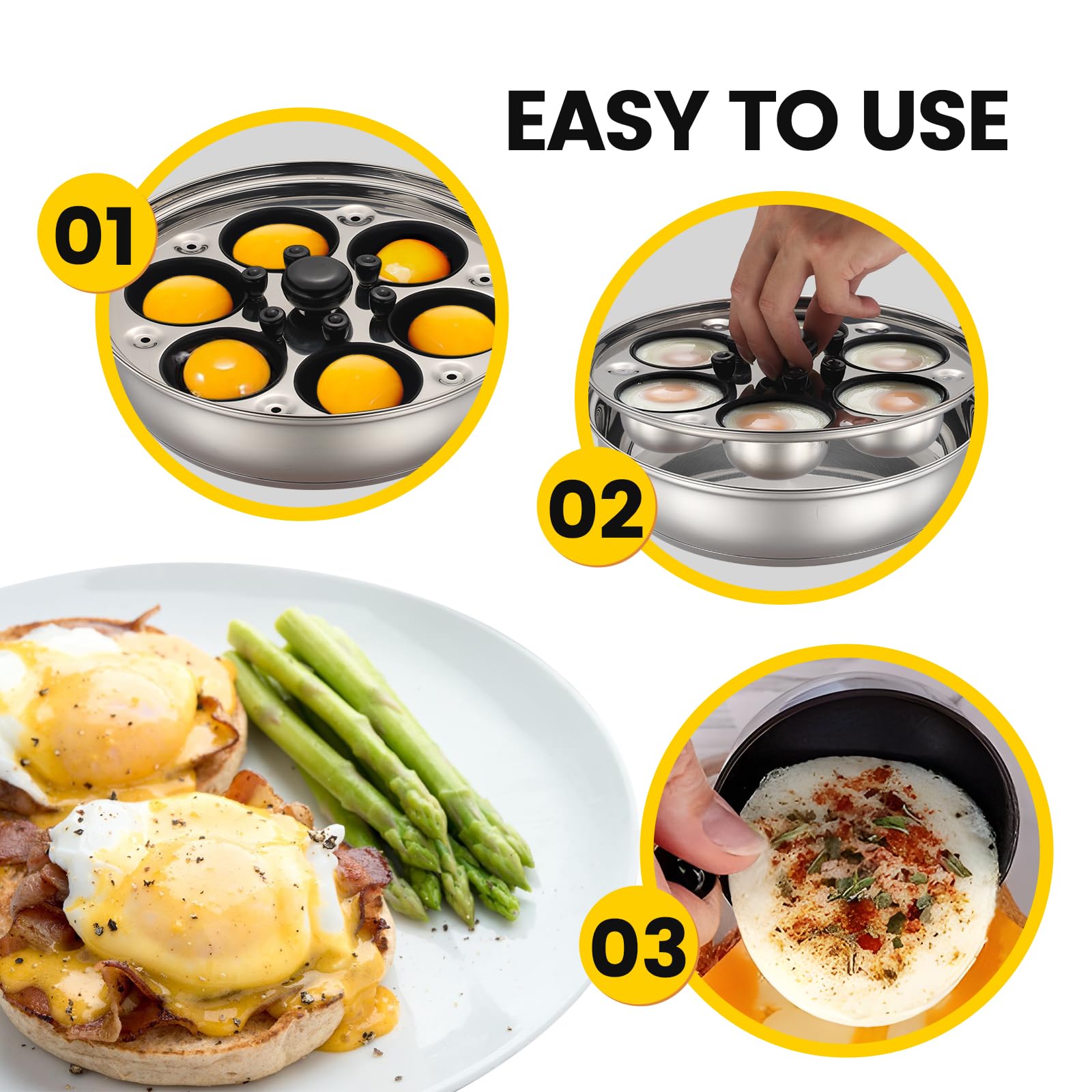 Goodinary® Egg Poacher Pan