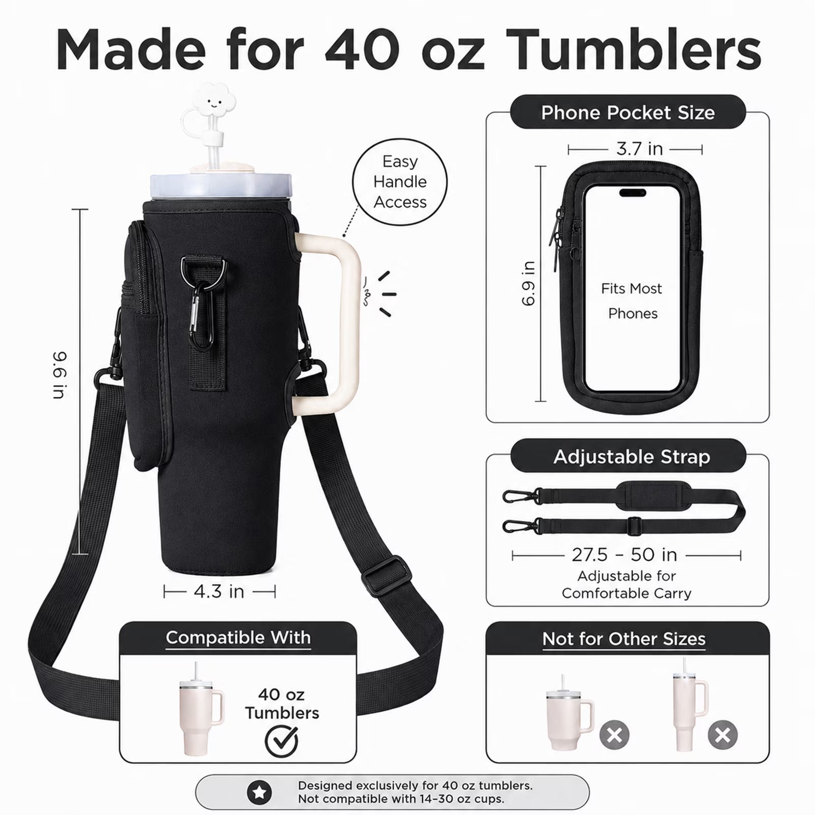 Goodinary® Phone Pocket Bottle Carrier
