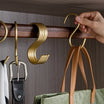 Goodinary® Multipurpose Aluminium Hooks Matte Finish (5 Pcs)
