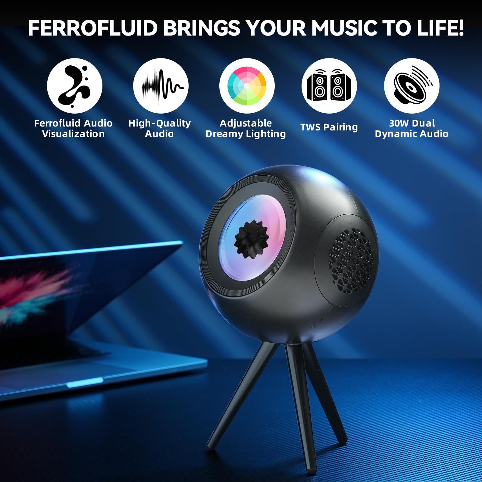 Goodinary® Magnetic Ferrofluid Speaker