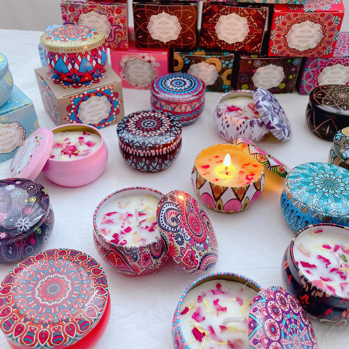 Goodinary® Desert Bloom Candle Set (4 Pcs)