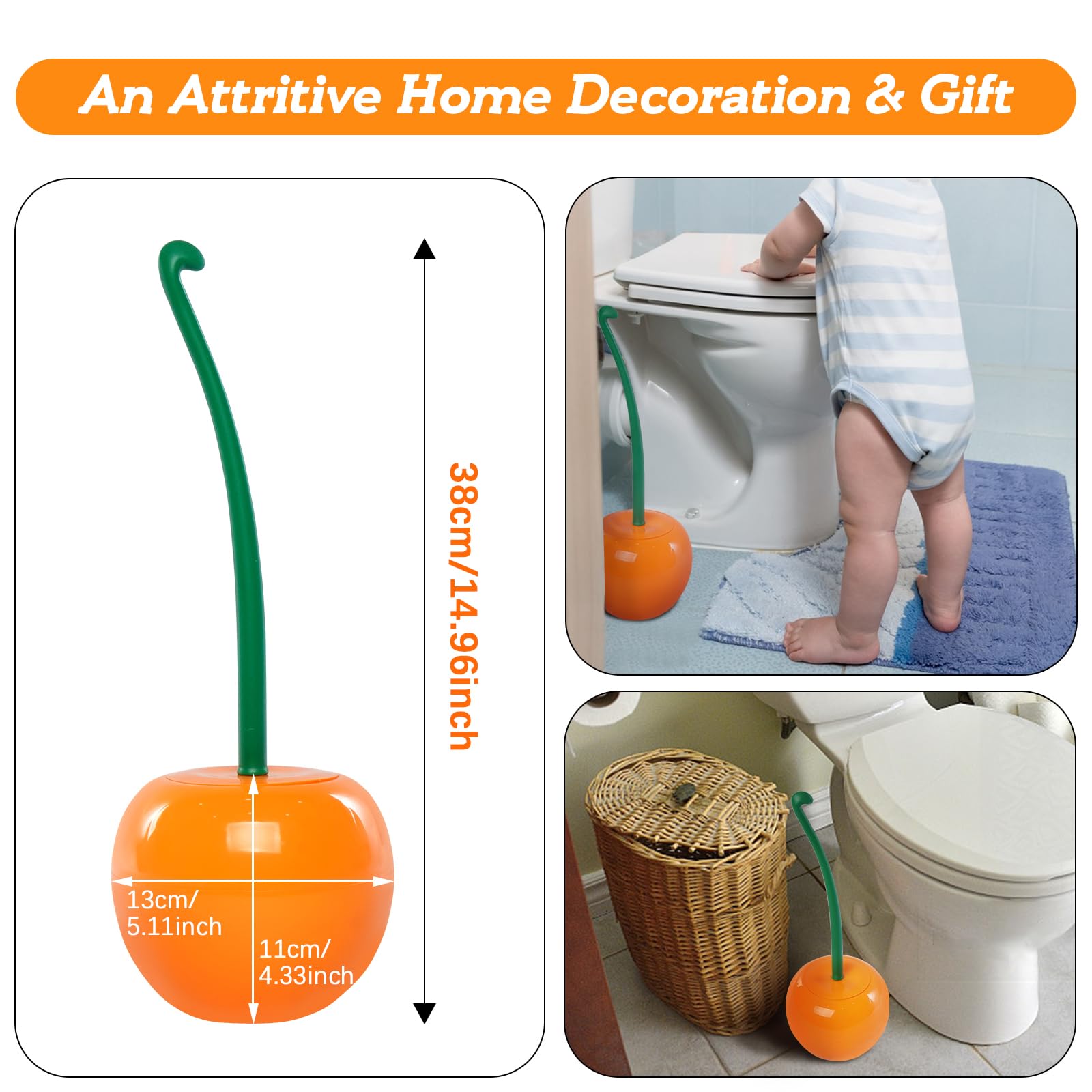 Goodinary® Cherry Toilet Brush Set