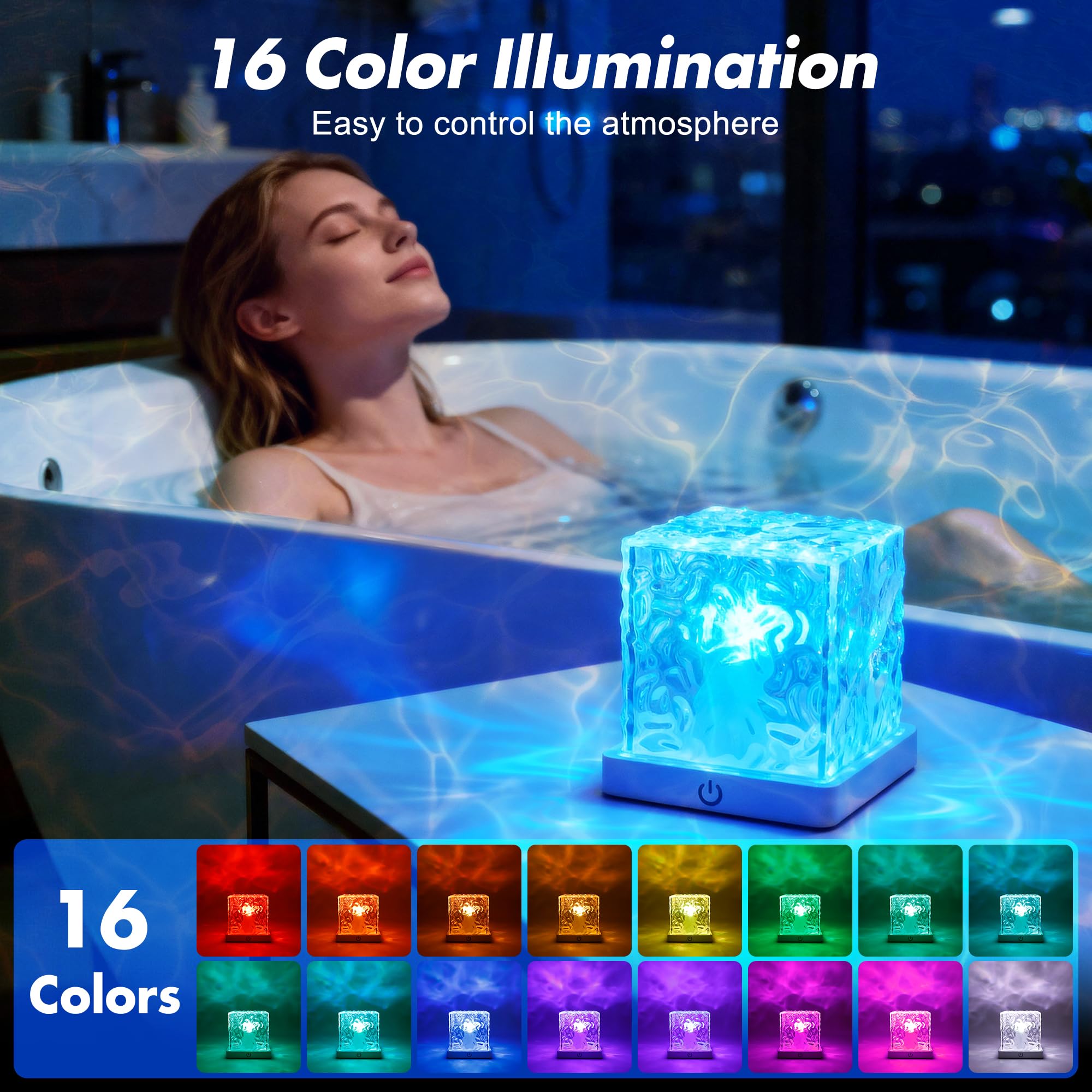 Goodinary® Ocean Wave LED Cube Lamp