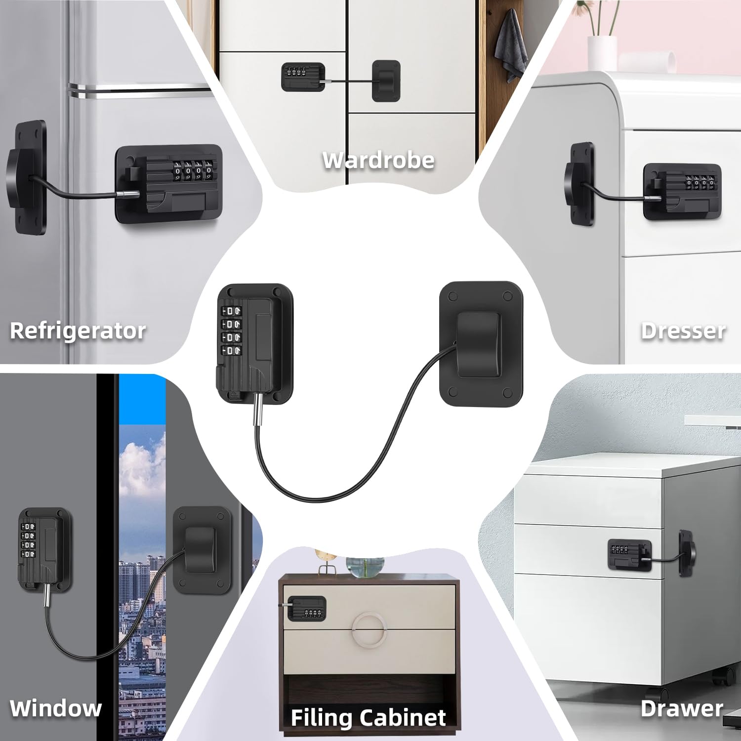 Goodinary® Combination Fridge Lock